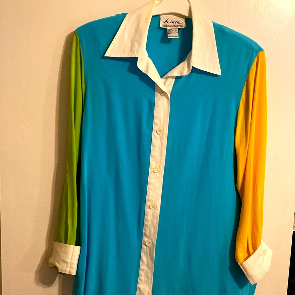 Silk Blouse by Linea Louis Dell’Olio. Medium.